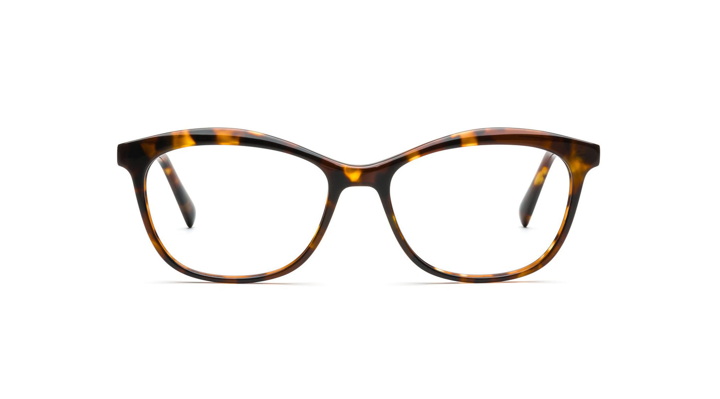 The Torry is a feminine shape with a slight arch at the brow. This Frame is the right amount of perk, and is sure to make a understated yet refined statement.