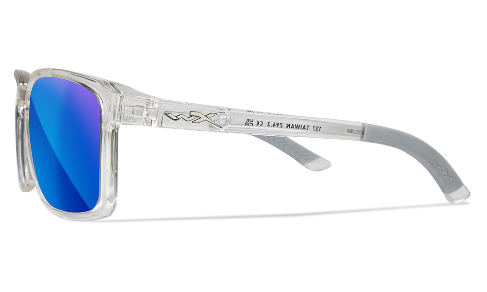 The sleek, rectangular build of its lightweight frame offers a comfortable yet flattering fit.  As its name implies, the WX Alpha earns an A+ in both protection and style.