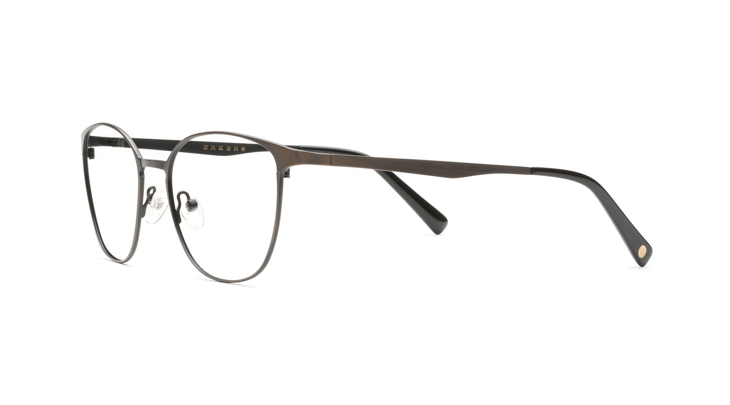 A stylish thin metal frame. A trendy shape that looks great on everyone. On the cutting edge of style and stylish enough to make a simple yet refined statement.