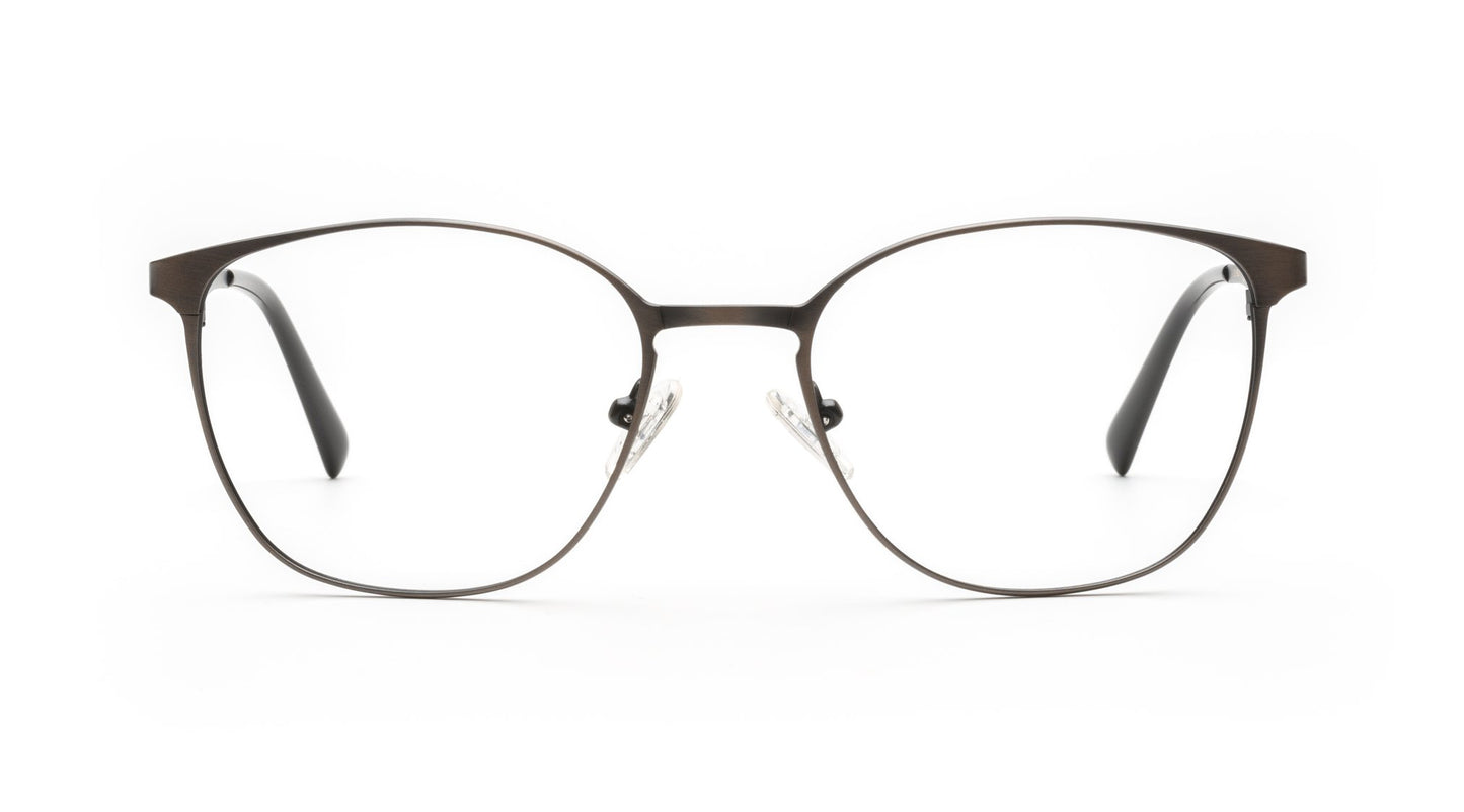 A stylish thin metal frame. A trendy shape that looks great on everyone. On the cutting edge of style and stylish enough to make a simple yet refined statement.