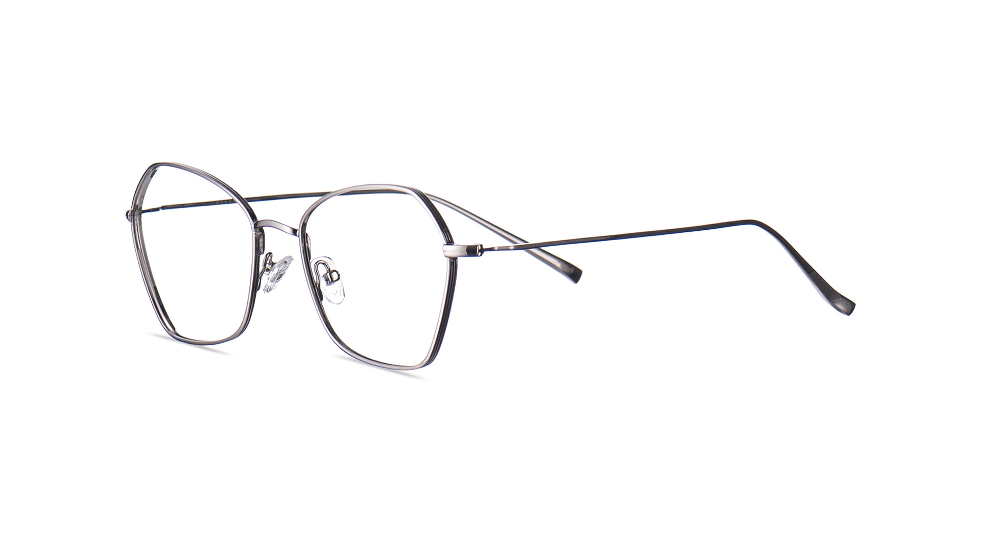 Stainless steel frame, a unique shape that fits a wide range of faces and is very flattering on the wearer.