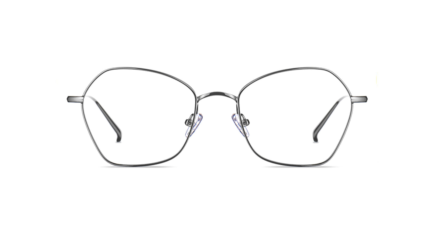 Stainless steel frame, a unique shape that fits a wide range of faces and is very flattering on the wearer.