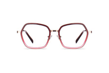 Load image into Gallery viewer, Express your individuality with the Green Park eyeglasses. Adding a unique element to the frame, an acetate insert surrounds the oversized rims of this contemporary, feminine design. This square frame features a range of classic colors and will nicely suit a larger face.