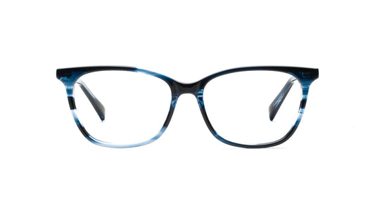 A feminine frame with a soft uplift. A refined and subtle frame that has increased durability with the metal temples.