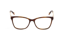 Load image into Gallery viewer, The Guo prescription glasses feature a slightly square-shaped front piece available in four colour variants. The temples are made from metal with coloured enamel details. The monogram is present on both the temples and temple tips. An ever-current and never banal eyewear style.